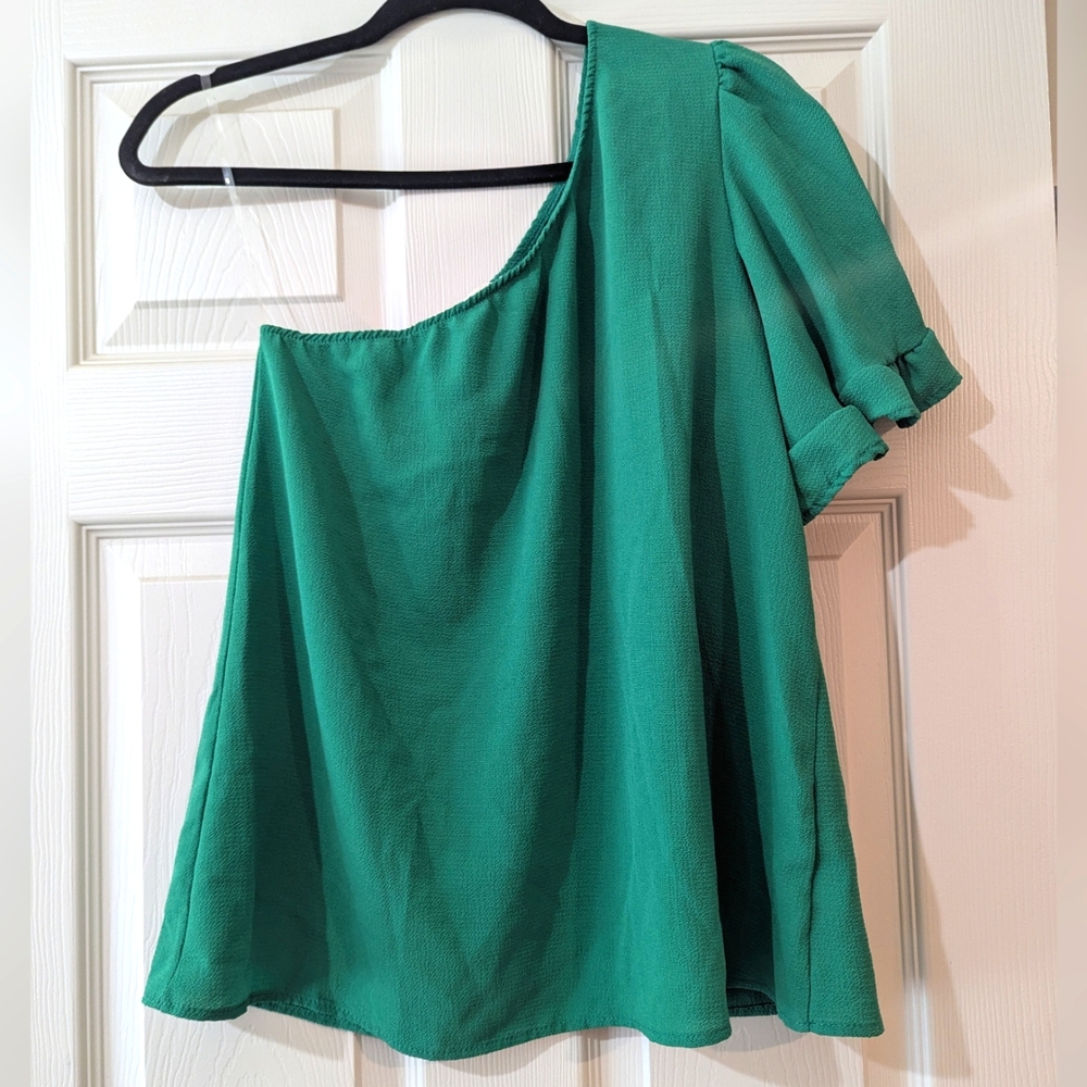 Green Blouse NWOT